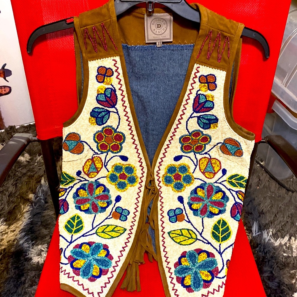 Gorgeous! Double D Ranch Beaded Vest!! XSmall but runs more like a Small to Med